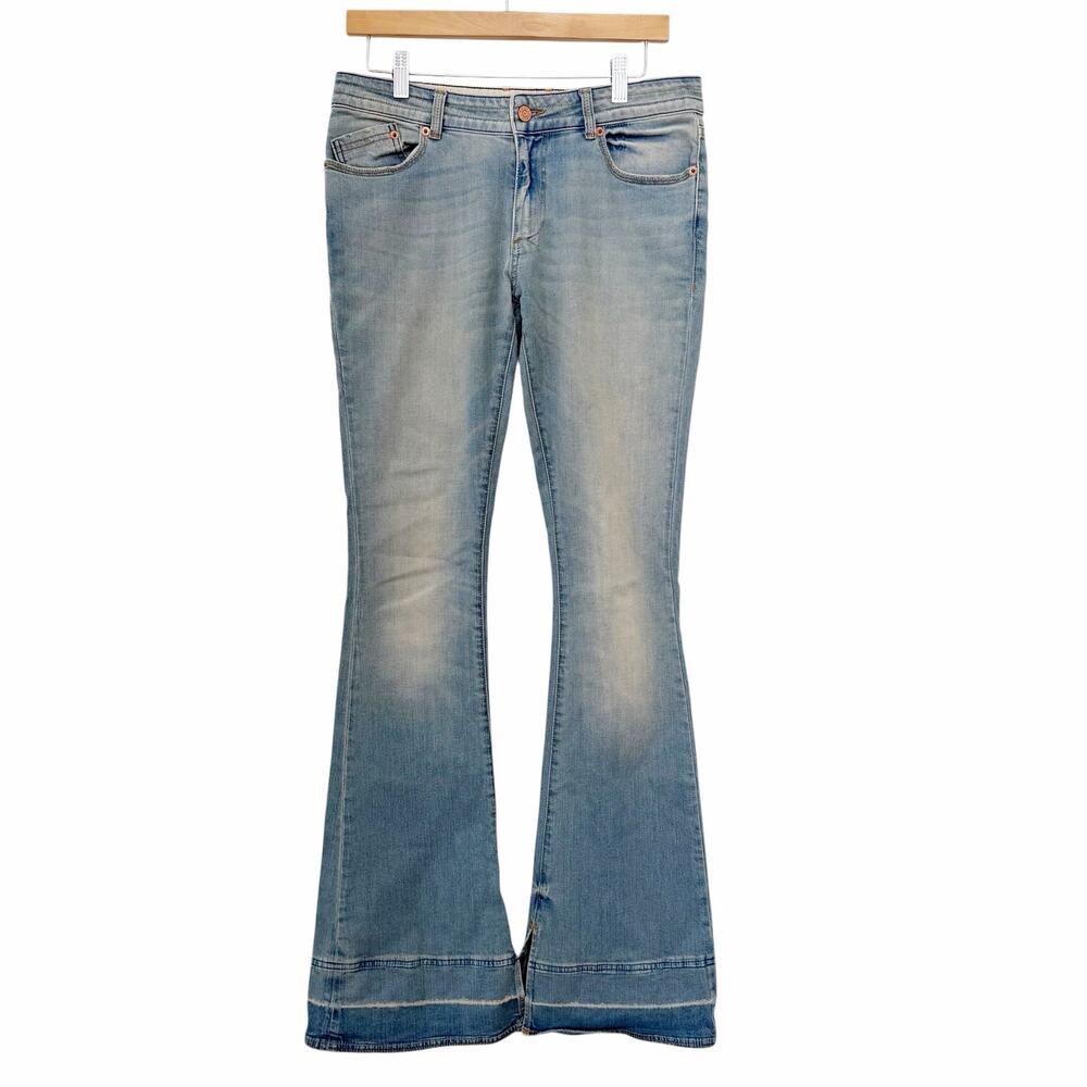 Ser.o.ya Demi Mid Rise Flare Jeans Sz 27